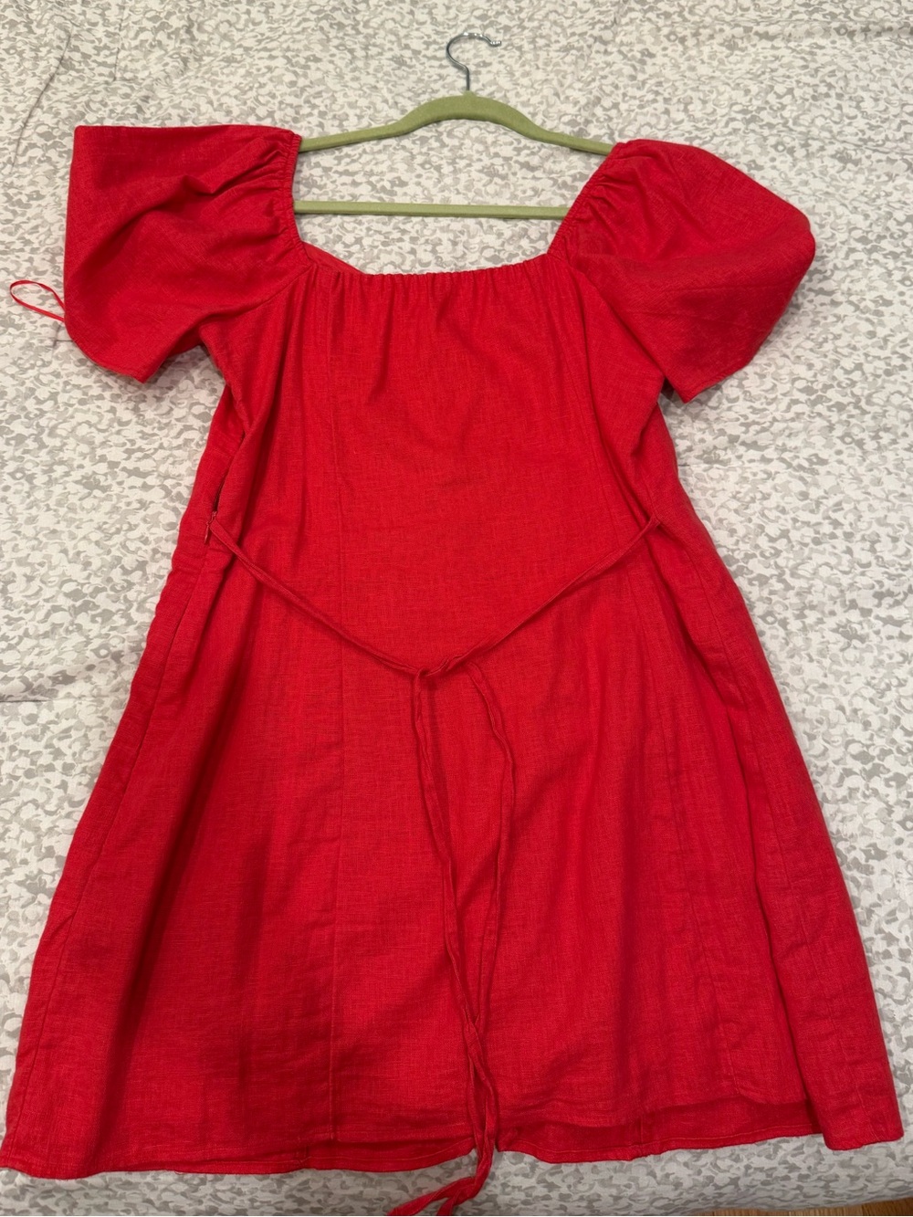 Abercrombie Linen-Blend Button-Through Mini Dress - Picture 7 of 8